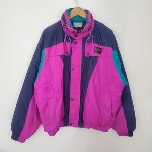 Vintage kway 2000 ski Jacket colorblock unisex